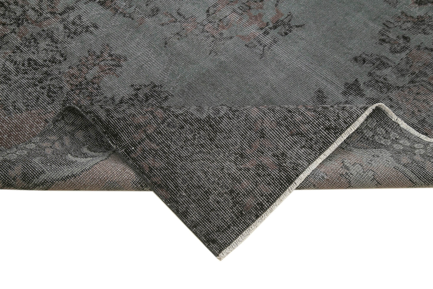 6x10 Black Overdyed Rug - 39340