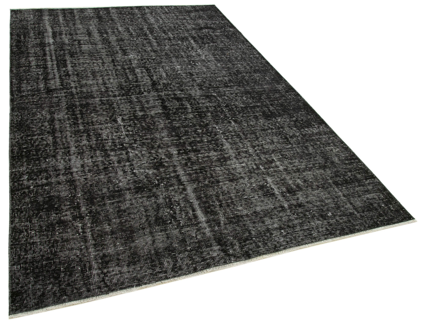 5x9 Black Overdyed Rug - 39344