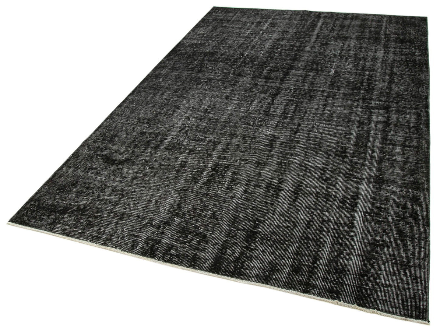 5x9 Black Overdyed Rug - 39344