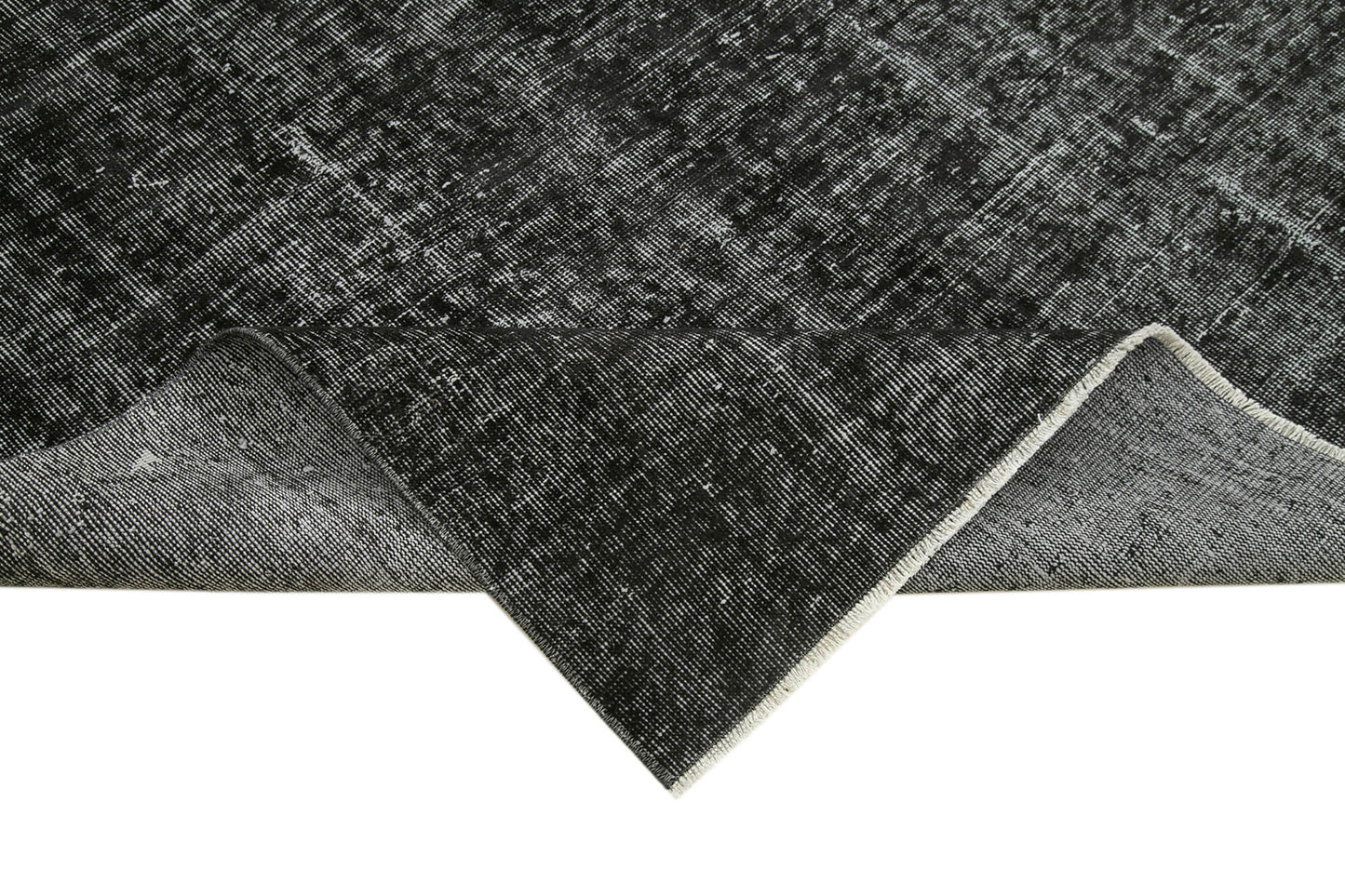 5x9 Black Overdyed Rug - 39344