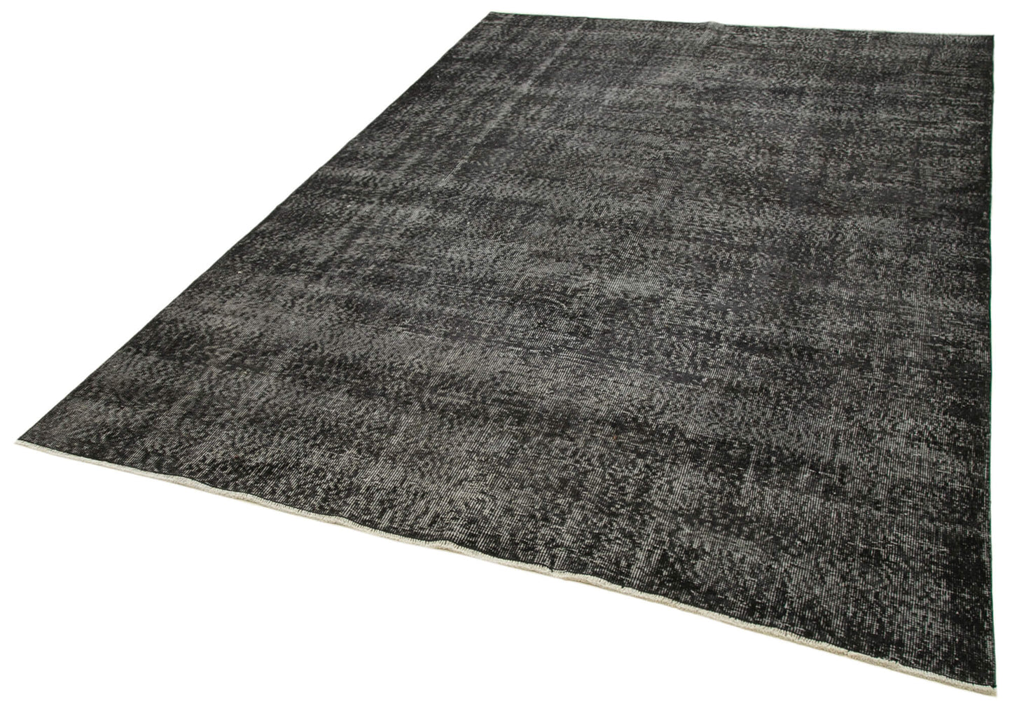 6x10 Black Overdyed Rug - 39351