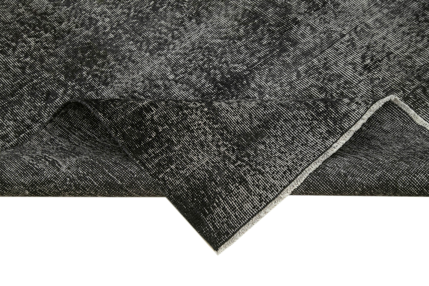 6x10 Black Overdyed Rug - 39351