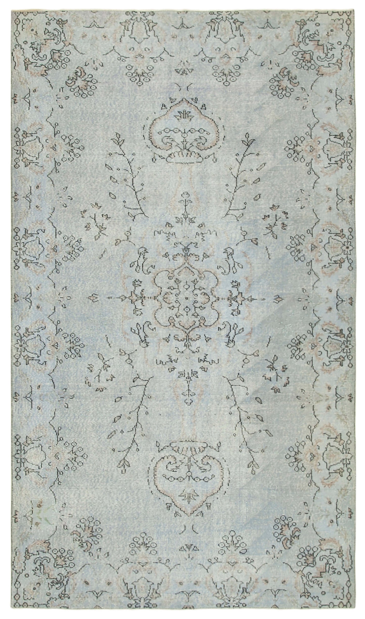 5x9 Blue Overdyed Rug - 39372