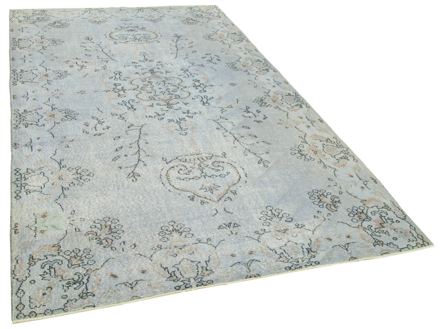 5x9 Blue Overdyed Rug - 39372