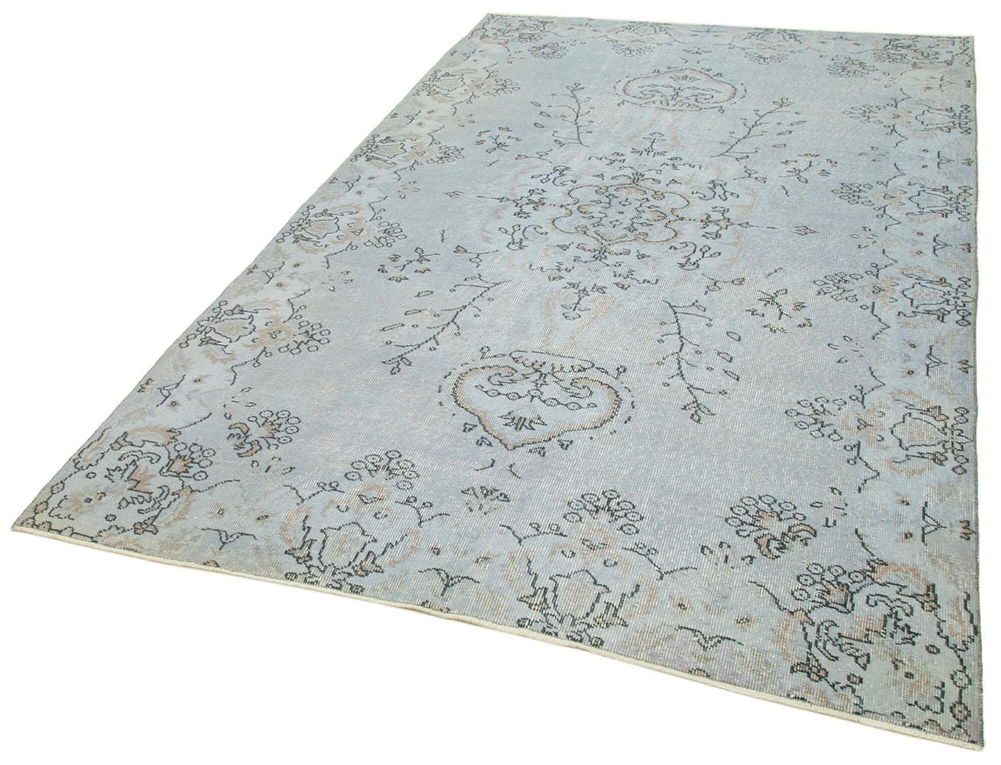 5x9 Blue Overdyed Rug - 39372