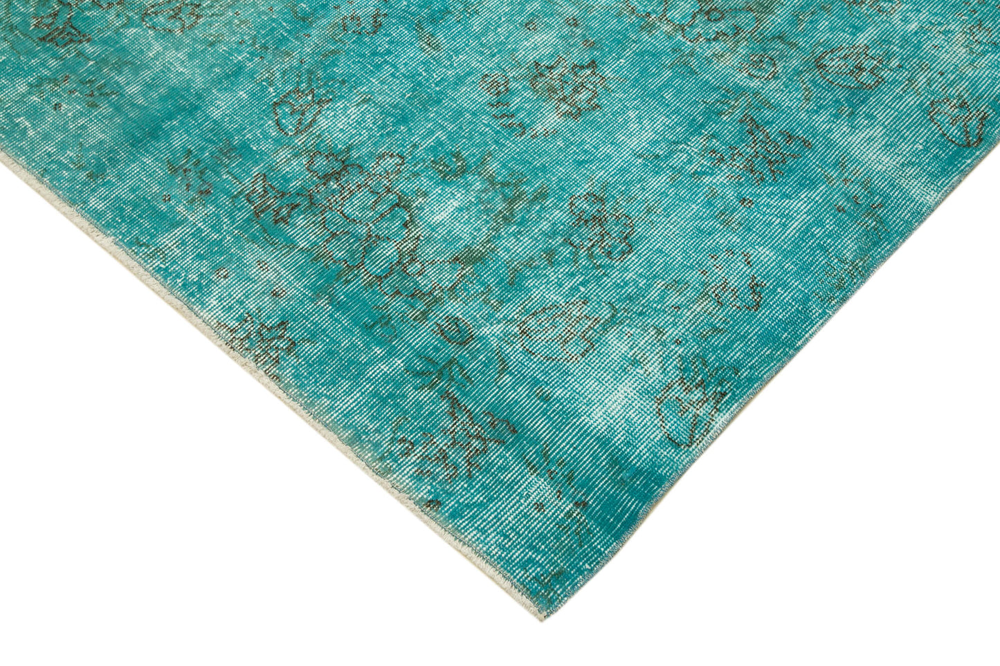 5x8 Turquoise Overdyed Rug - 39376