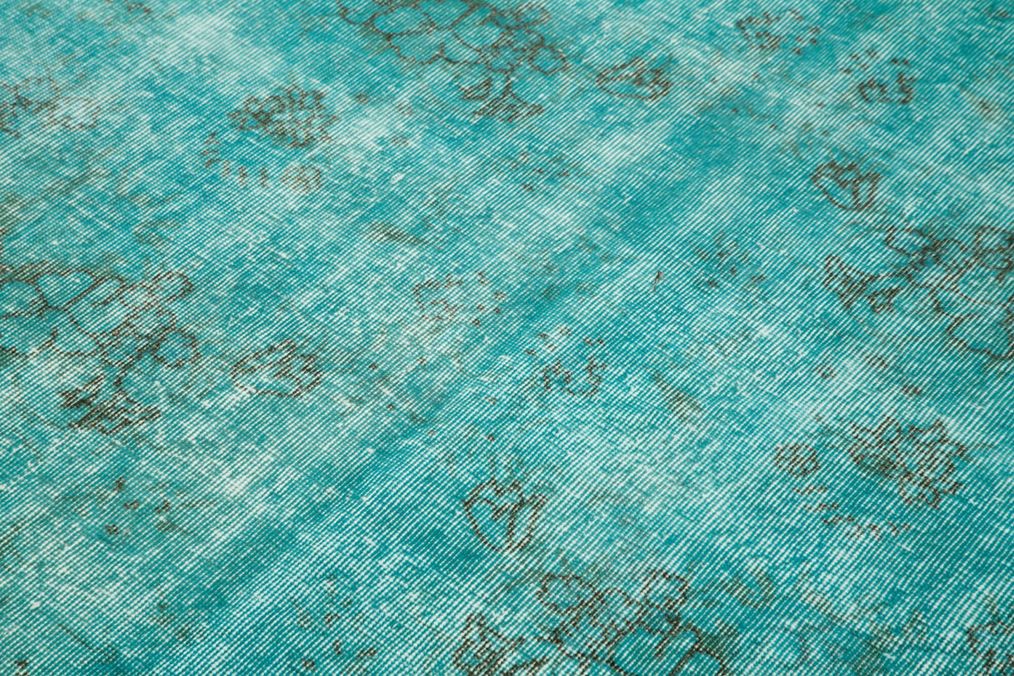 5x8 Turquoise Overdyed Rug - 39376