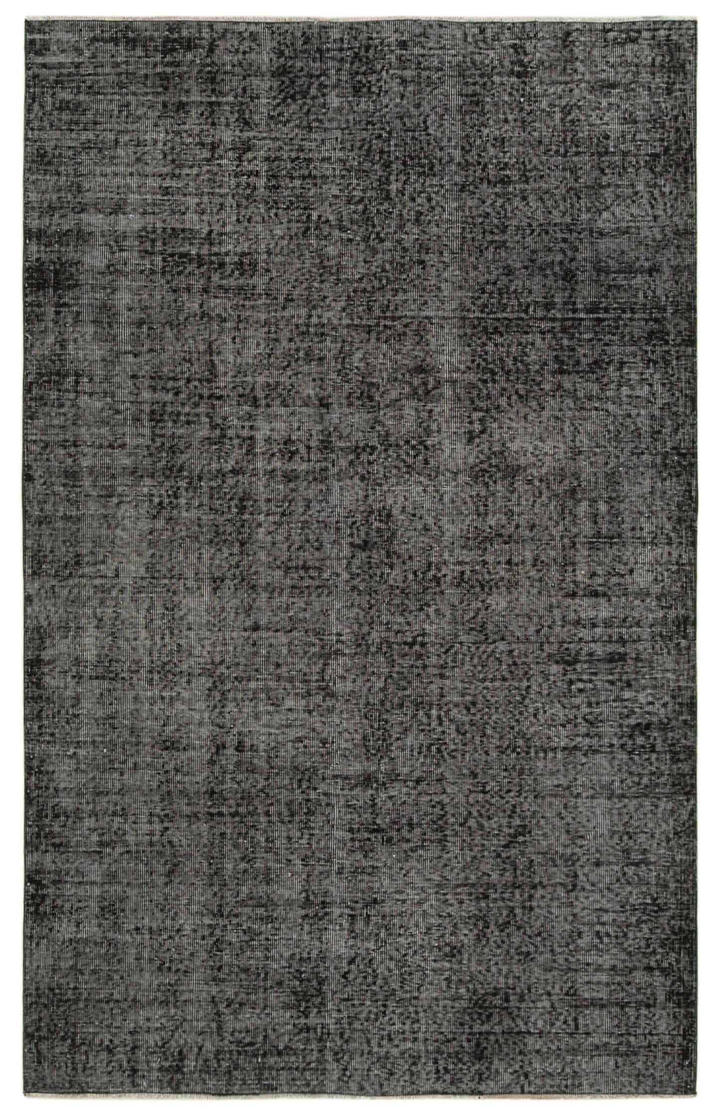 5x8 Black Overdyed Rug - 39380