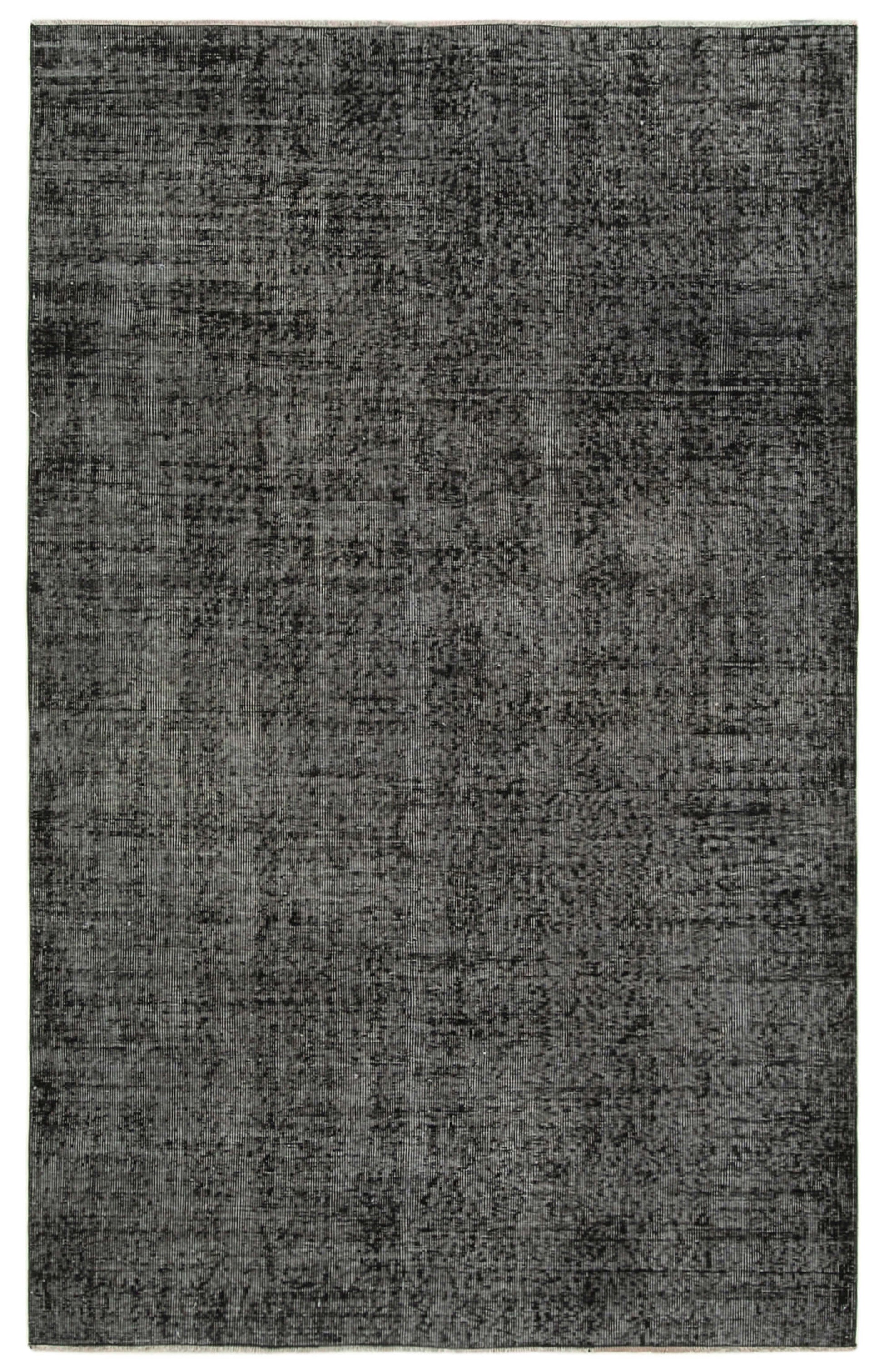 5x8 Black Overdyed Rug - 39380