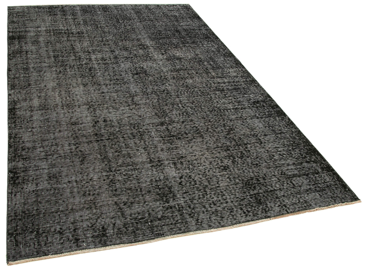 5x8 Black Overdyed Rug - 39380