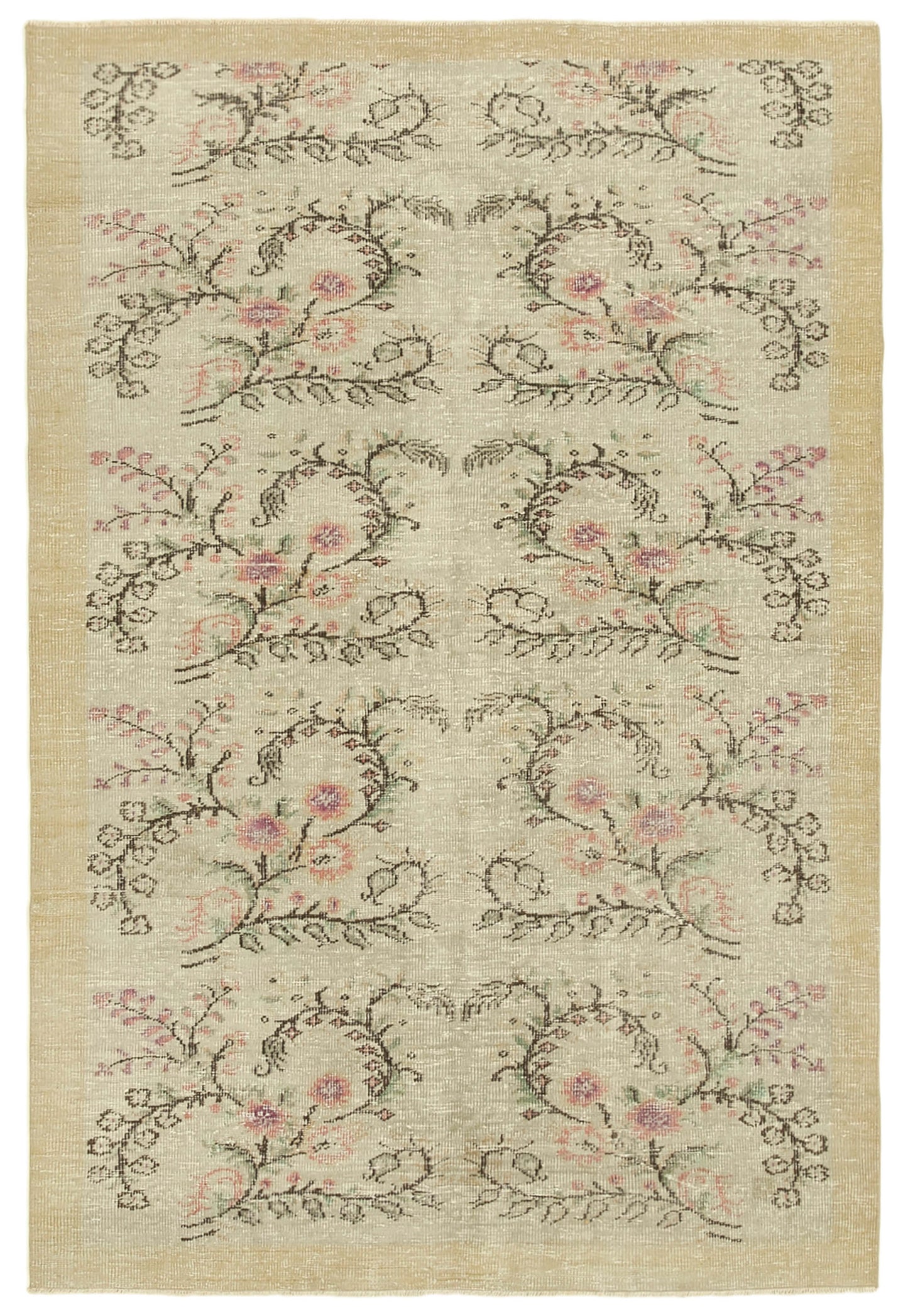 6x9 Beige Overdyed Rug - 39391