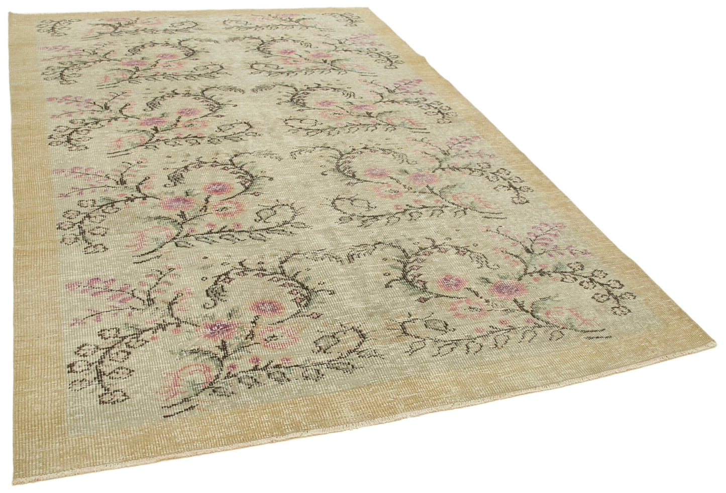 6x9 Beige Overdyed Rug - 39391