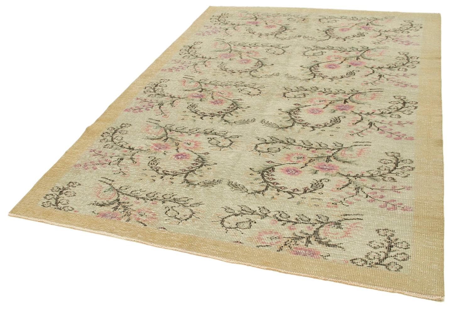 6x9 Beige Overdyed Rug - 39391