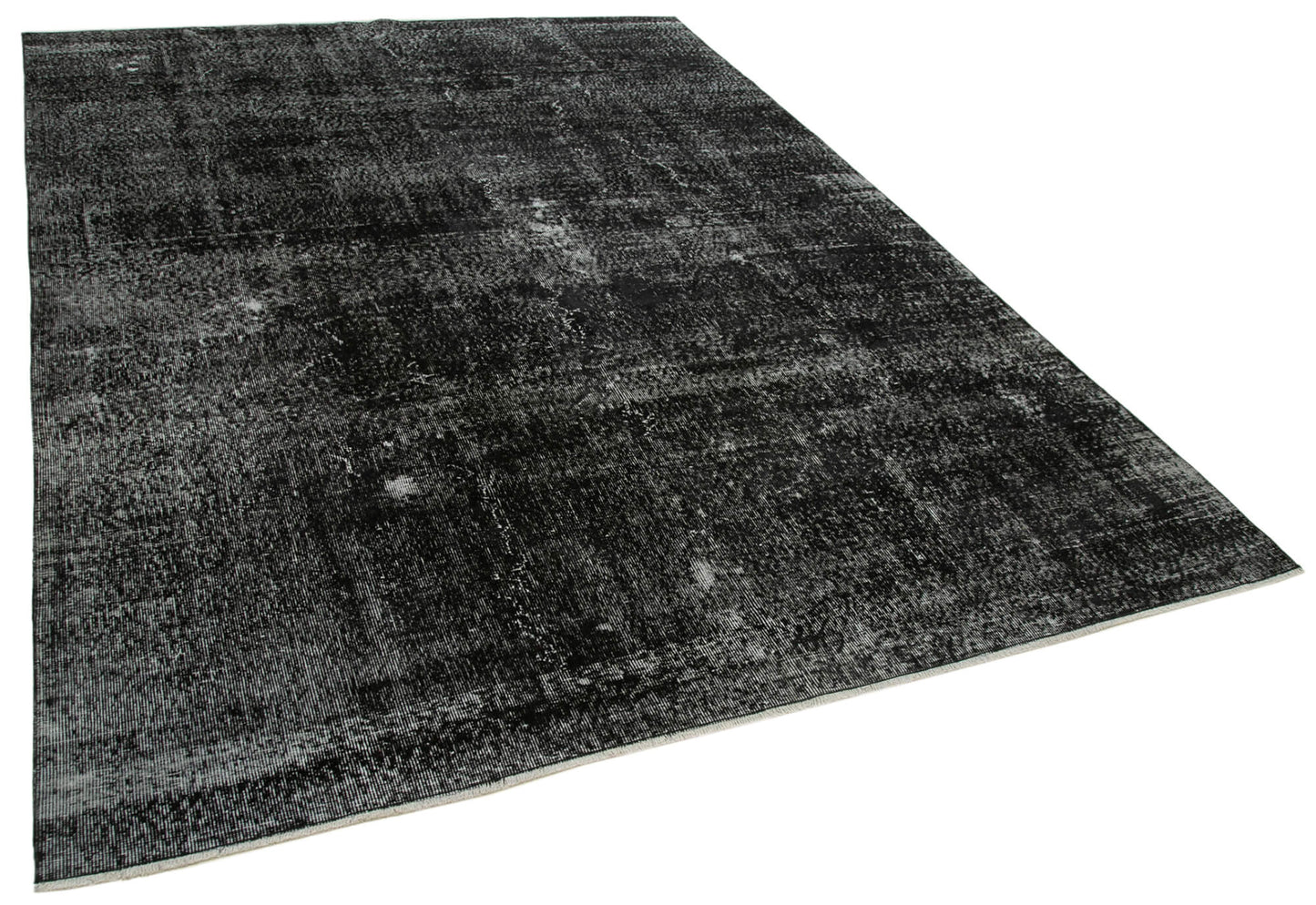 7x10 Black Overdyed Rug - 39403