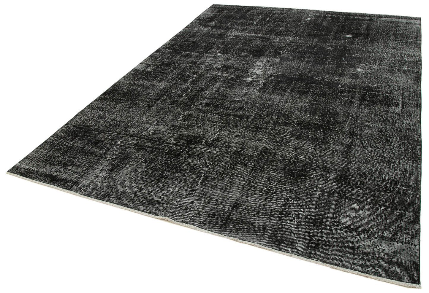 7x10 Black Overdyed Rug - 39403