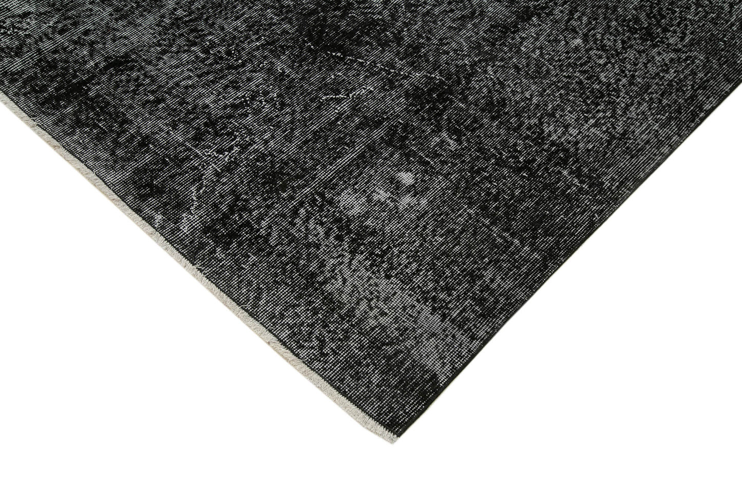 7x10 Black Overdyed Rug - 39403