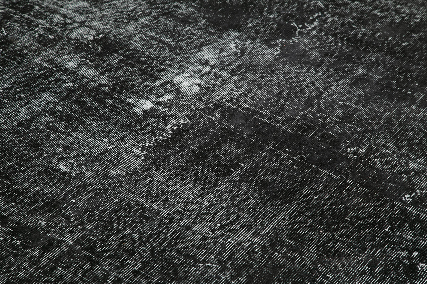 7x10 Black Overdyed Rug - 39403