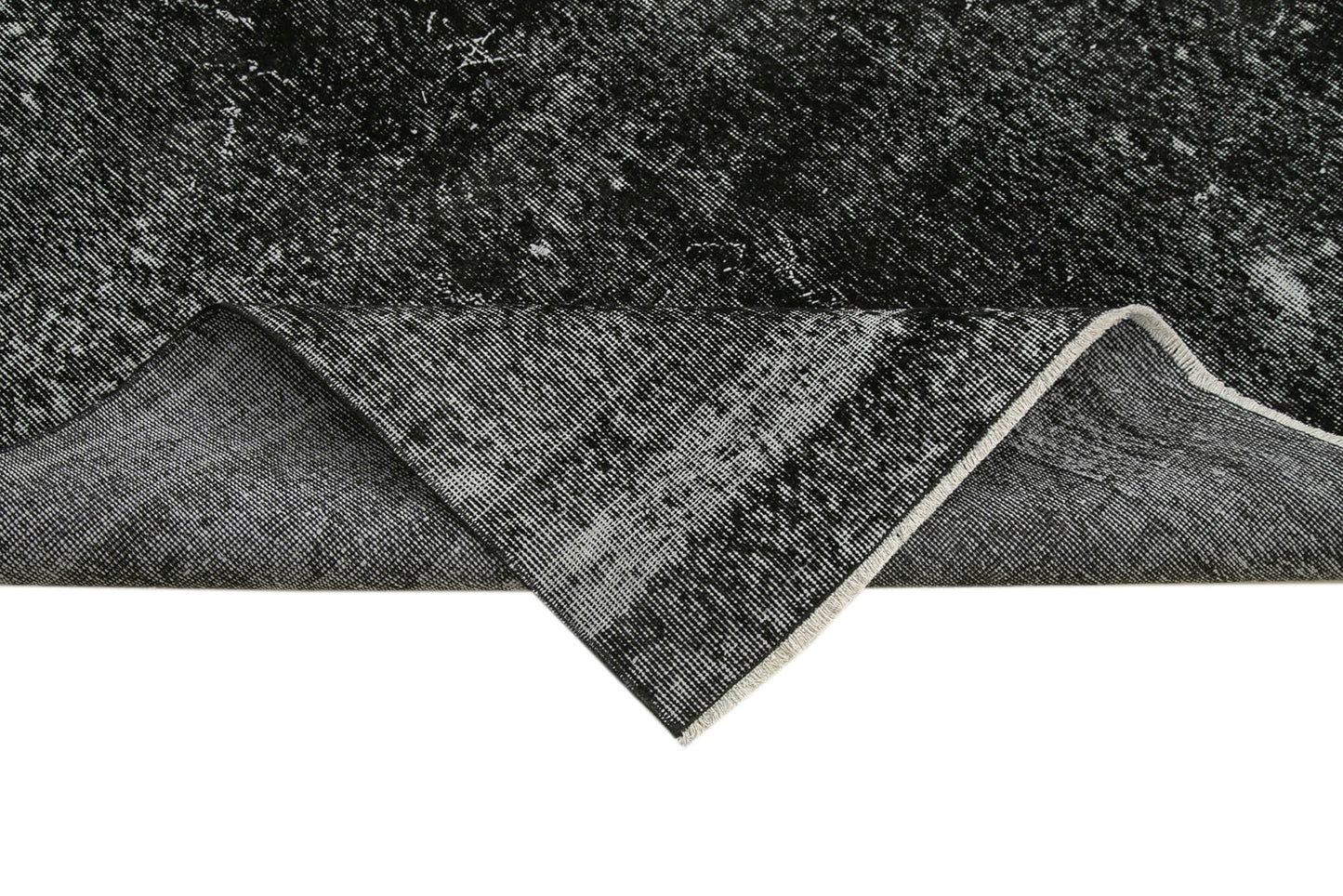 7x10 Black Overdyed Rug - 39403