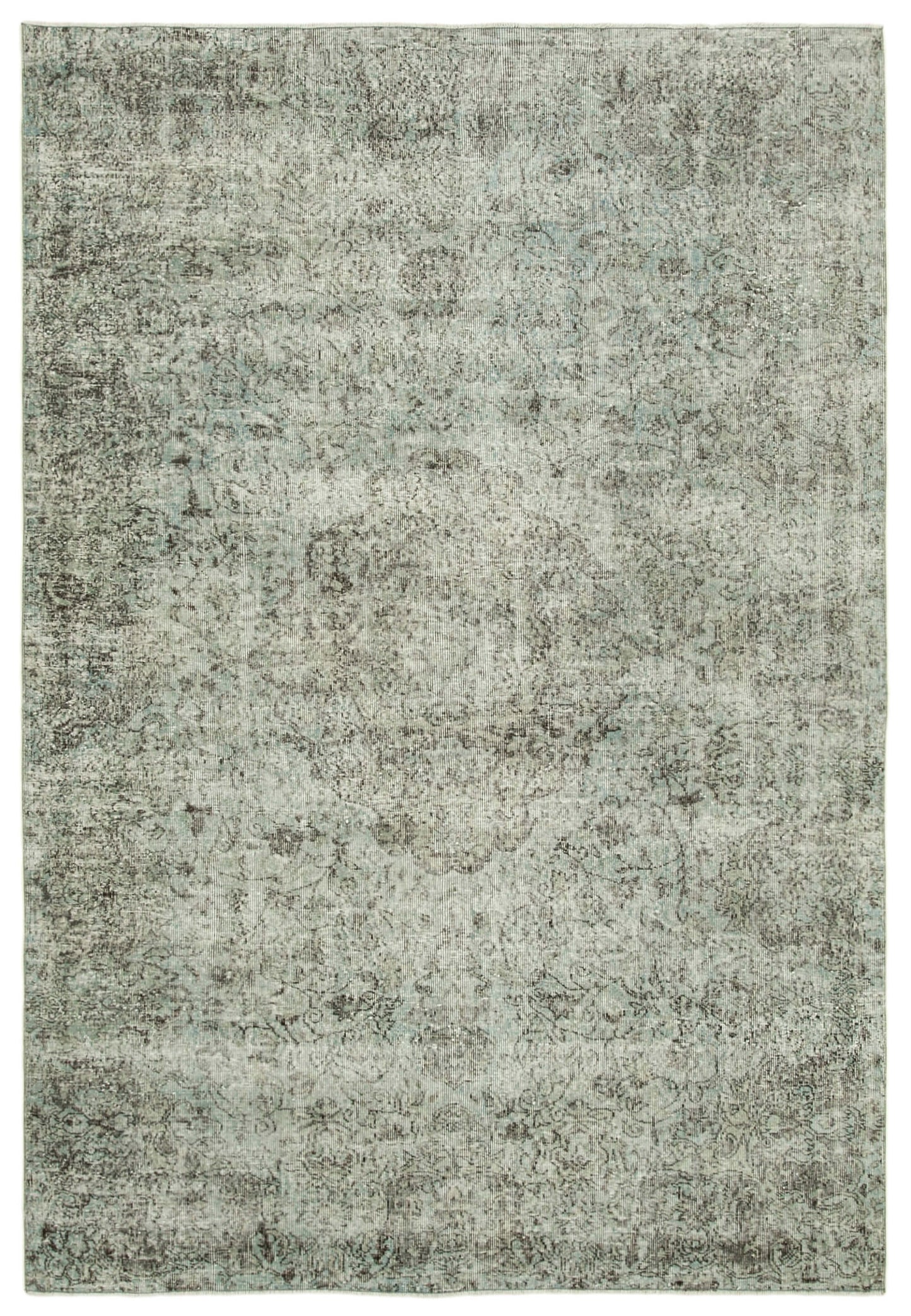 7x10 Blue Overdyed Rug - 39406