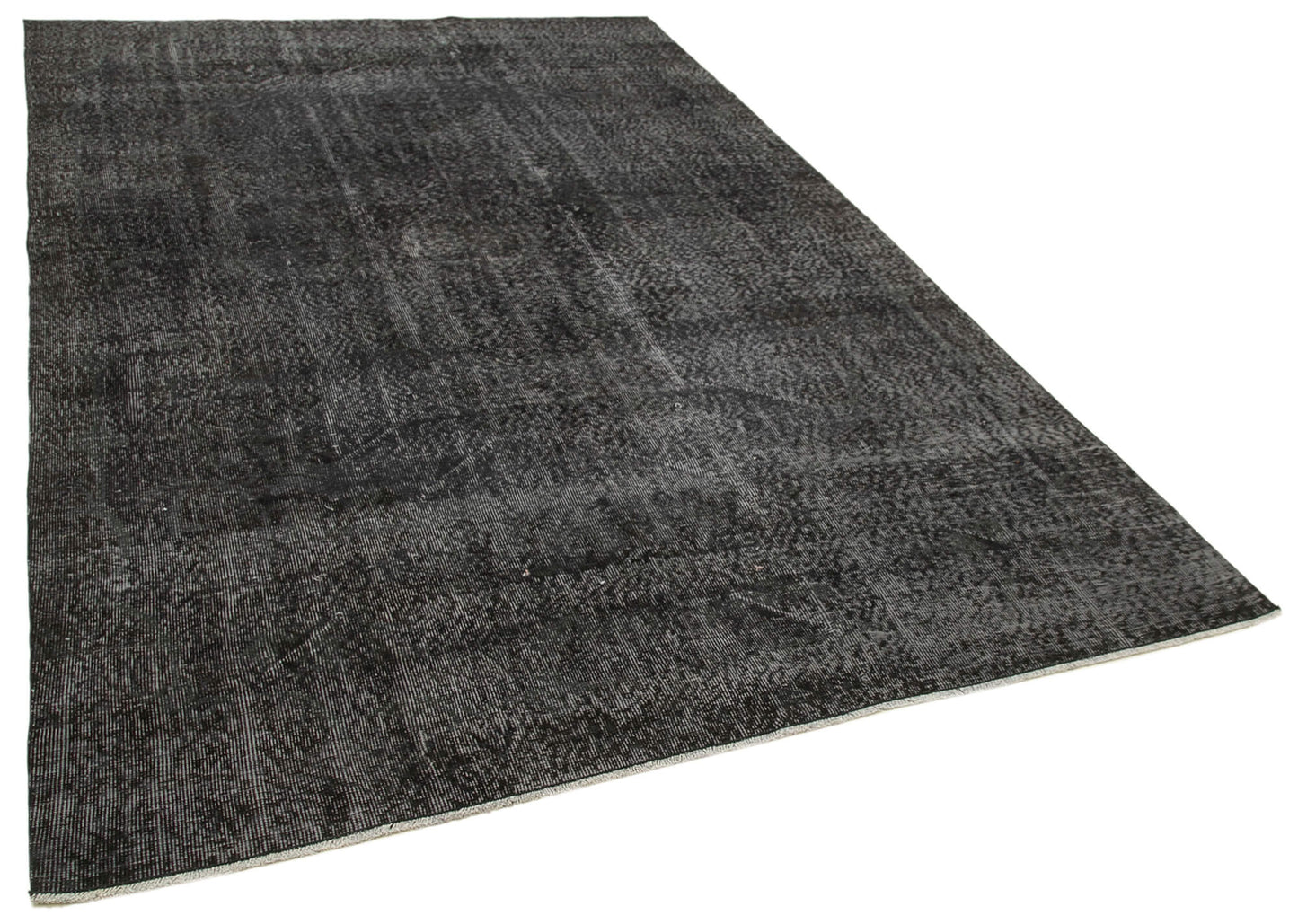 6x10 Black Overdyed Rug - 39407