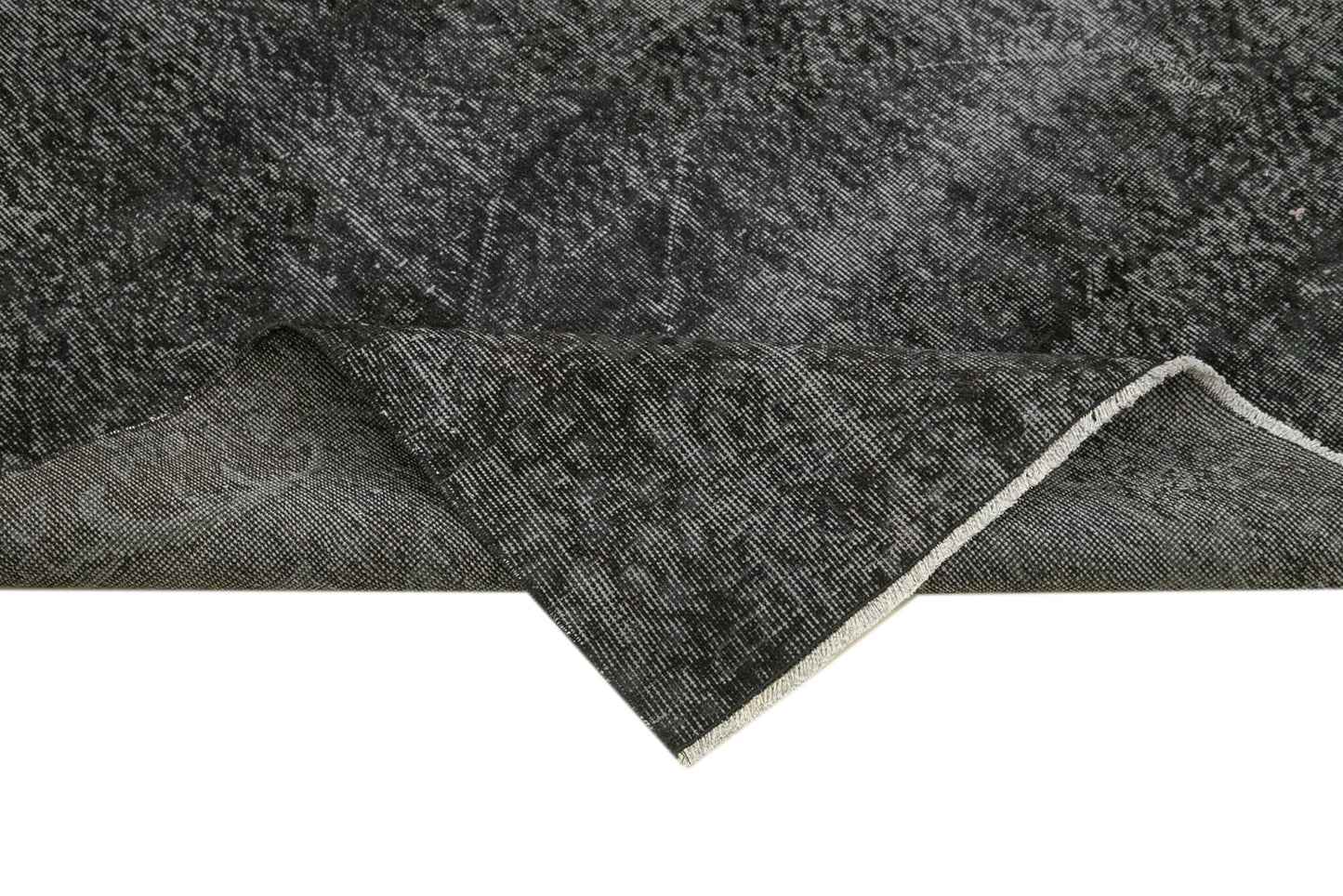 6x10 Black Overdyed Rug - 39407