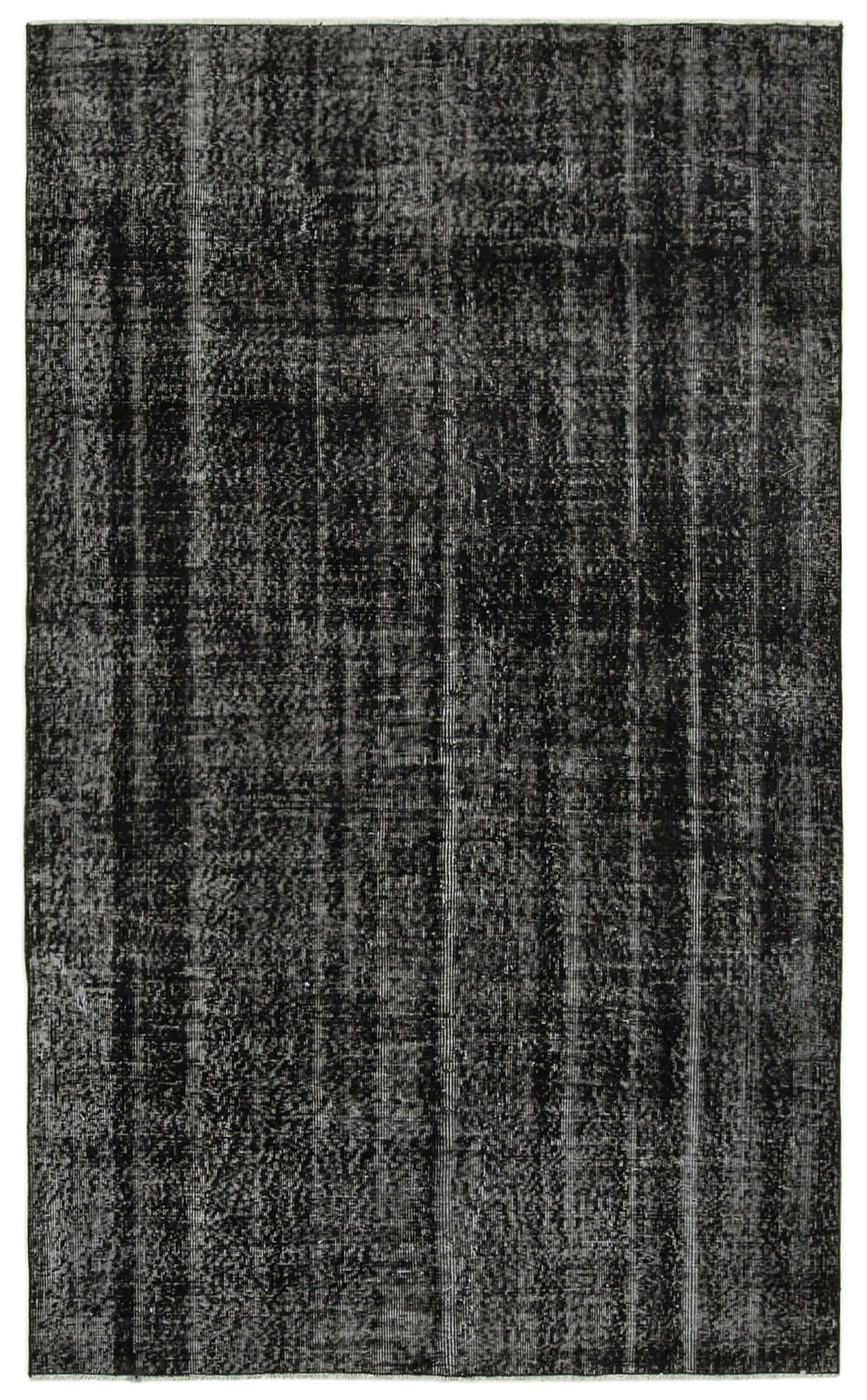 5x8 Black Overdyed Rug - 39412