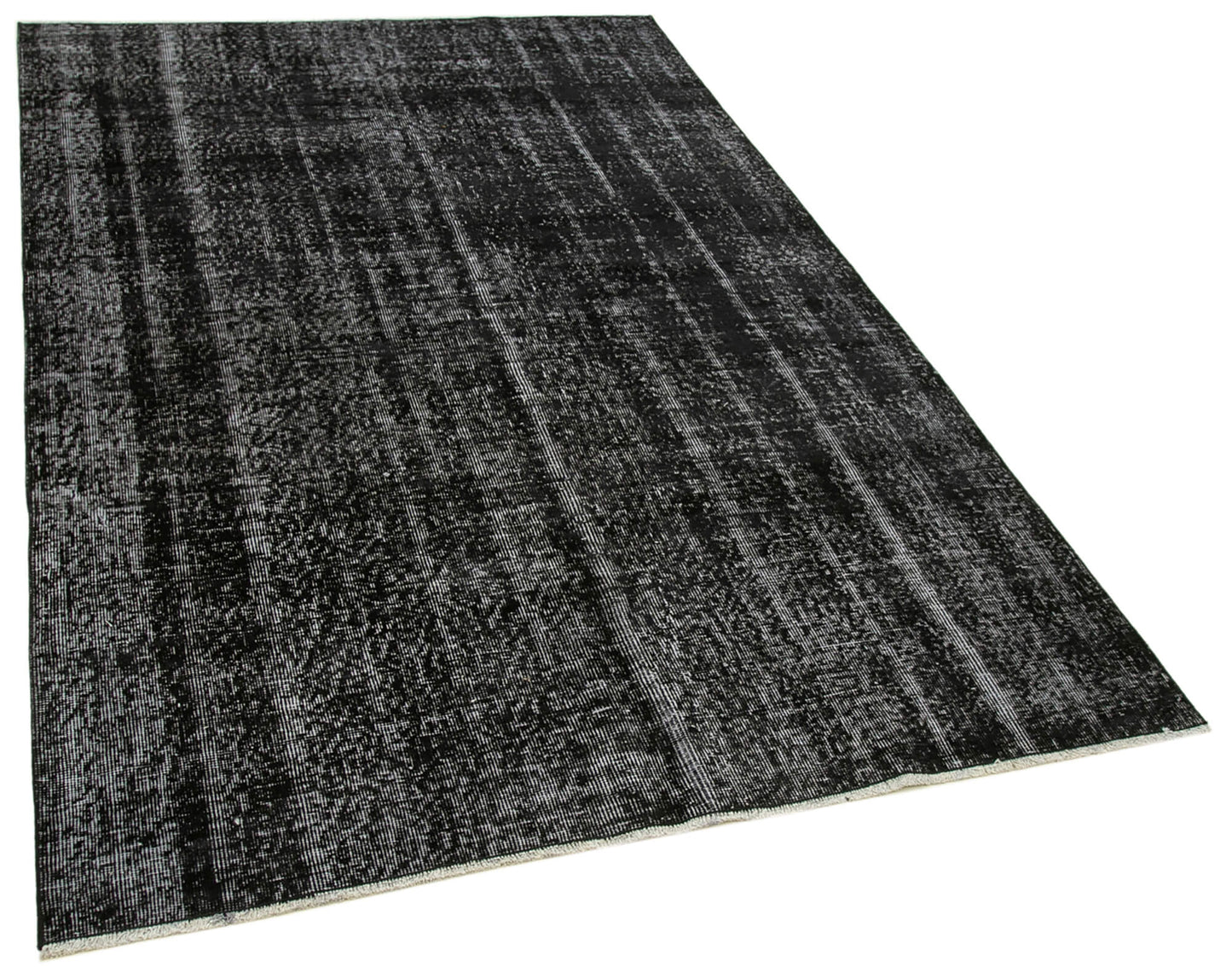 5x8 Black Overdyed Rug - 39412