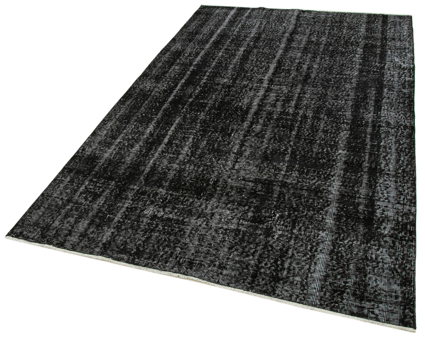 5x8 Black Overdyed Rug - 39412