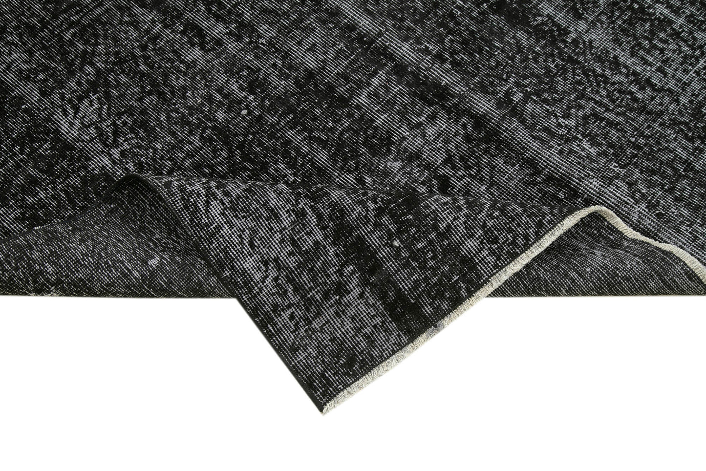 5x8 Black Overdyed Rug - 39412