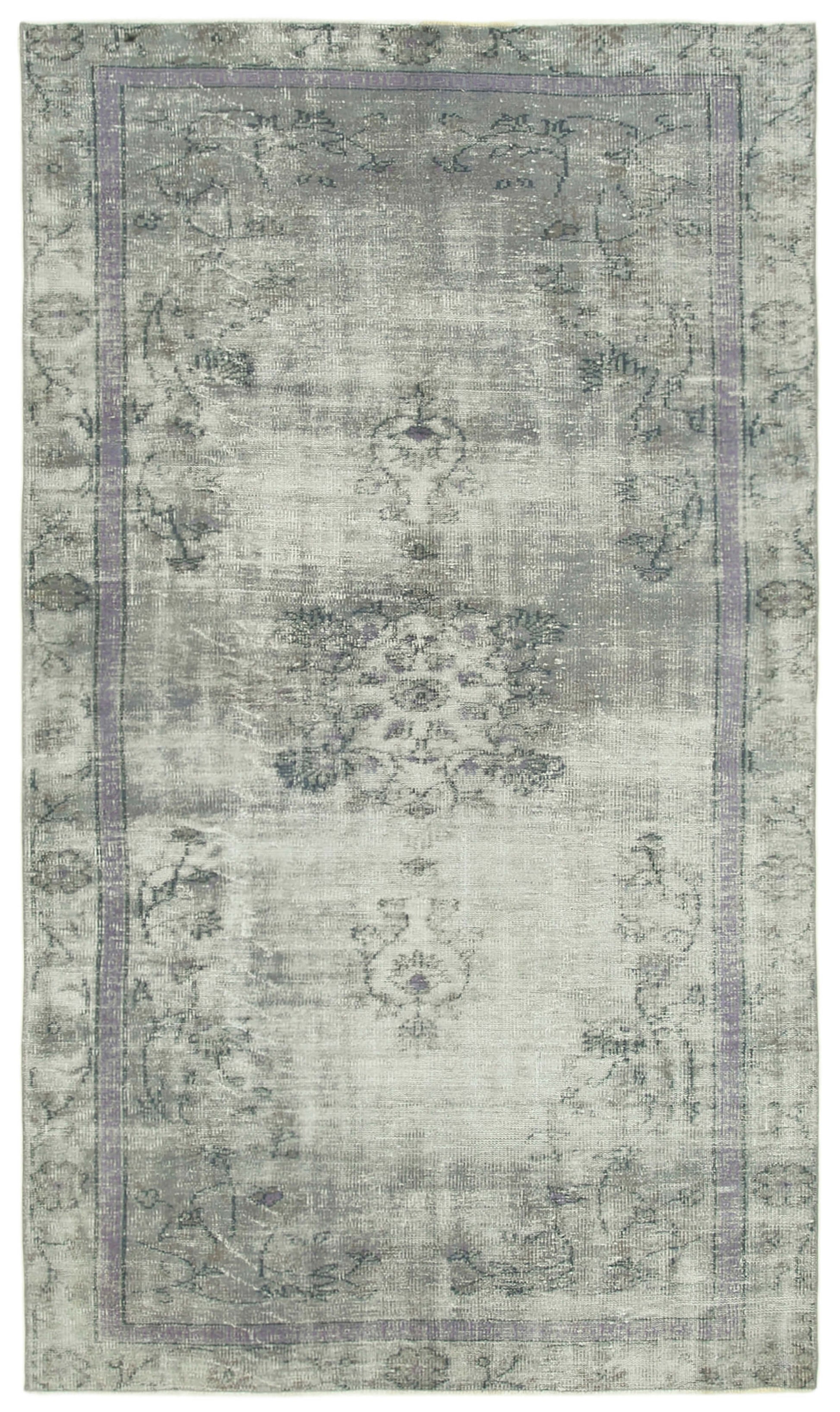 5x9 Grey Overdyed Rug - 39415