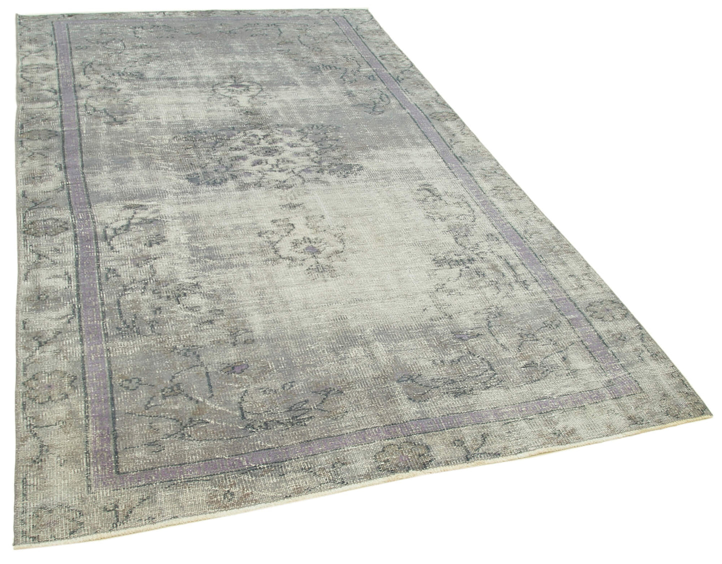 5x9 Grey Overdyed Rug - 39415