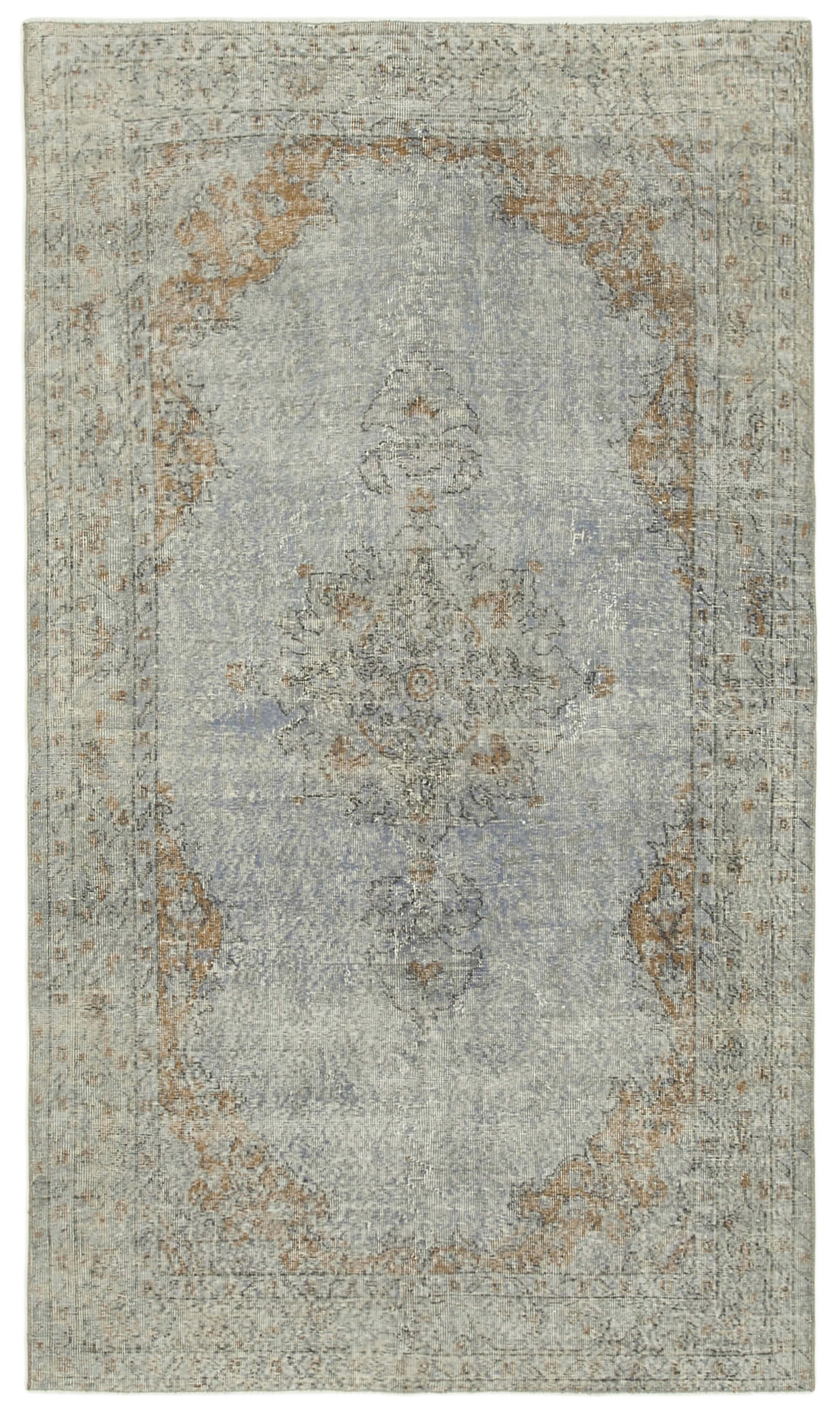 5x9 Grey Overdyed Rug - 39417