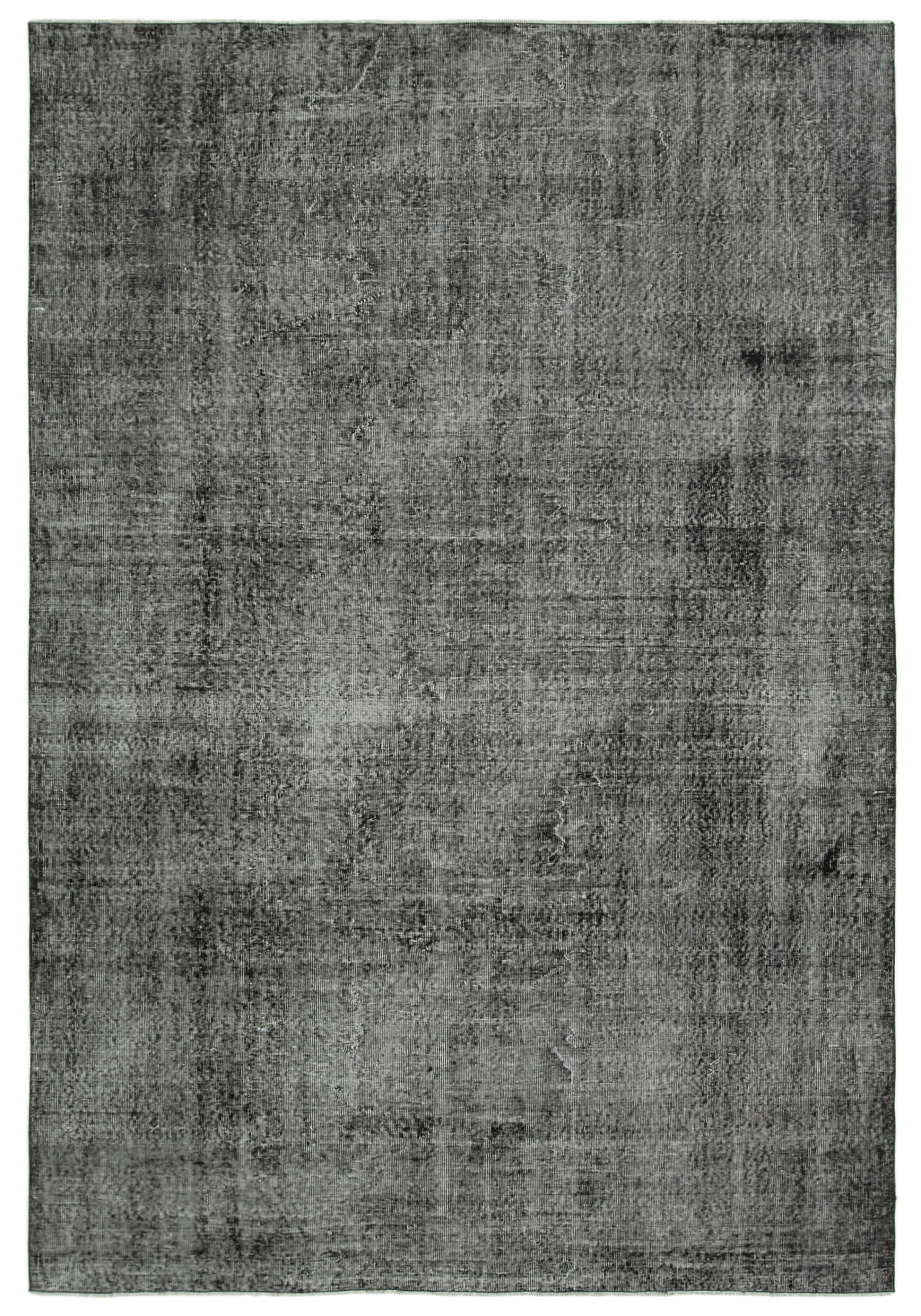 7x10 Black Overdyed Rug - 39419