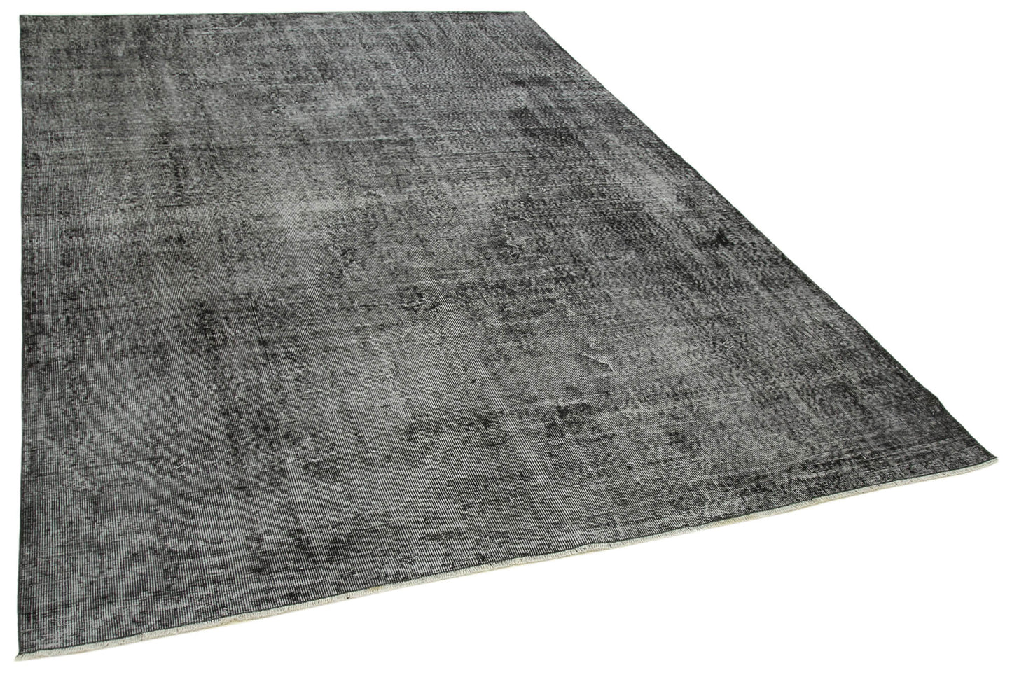 7x10 Black Overdyed Rug - 39419