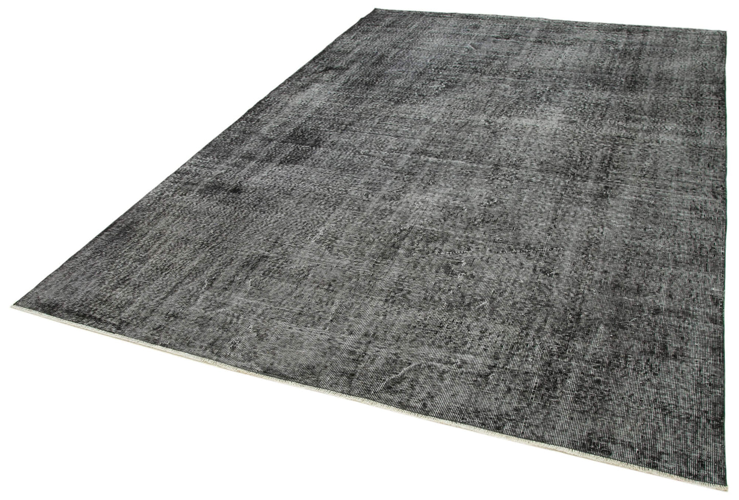 7x10 Black Overdyed Rug - 39419