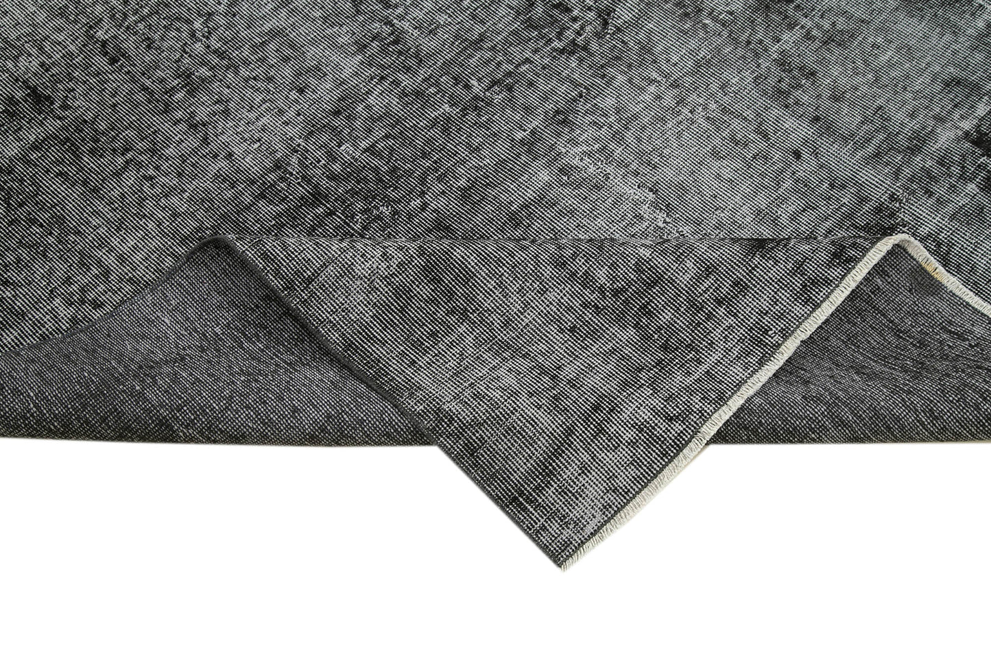 7x10 Black Overdyed Rug - 39419