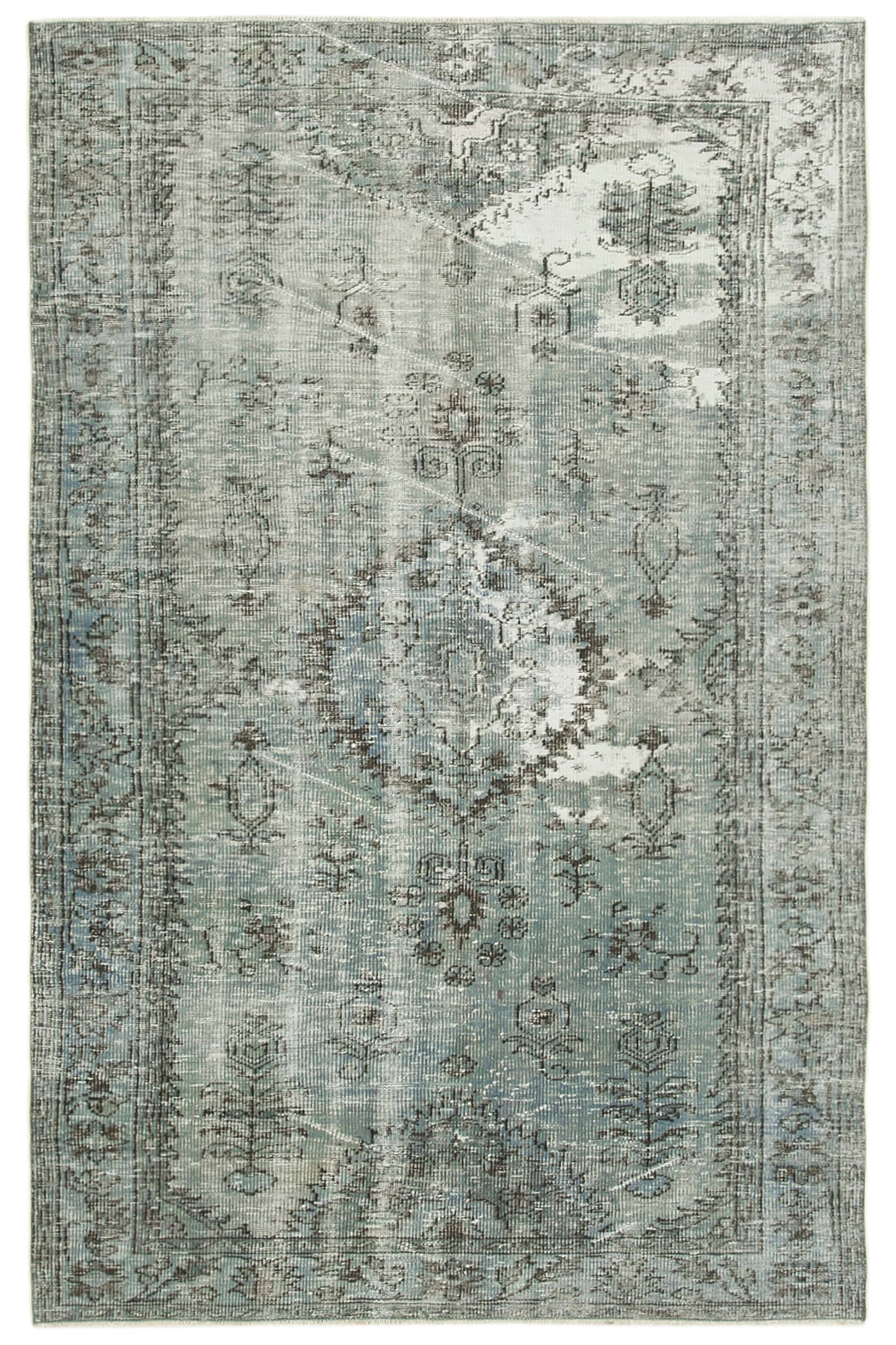 5x8 Blue Overdyed Rug - 39422