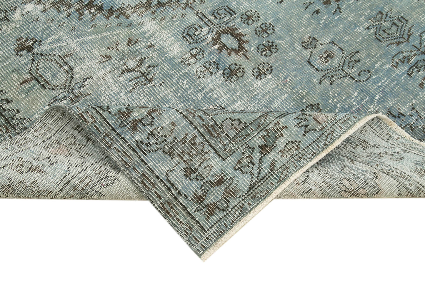 5x8 Blue Overdyed Rug - 39422