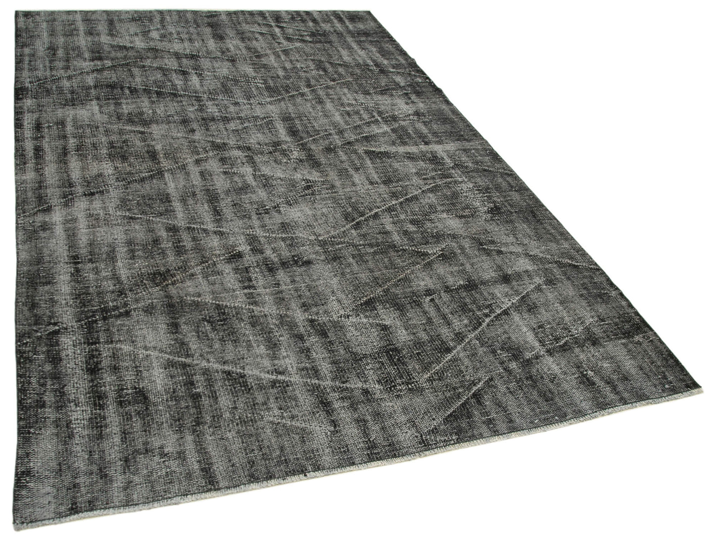 5x9 Black Overdyed Rug - 39427