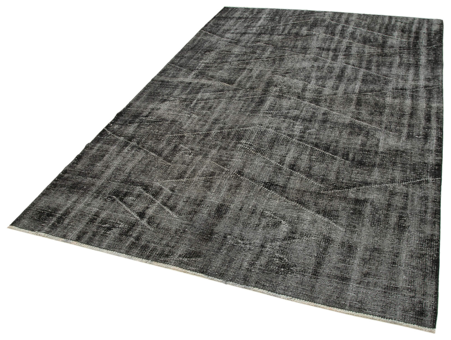 5x9 Black Overdyed Rug - 39427