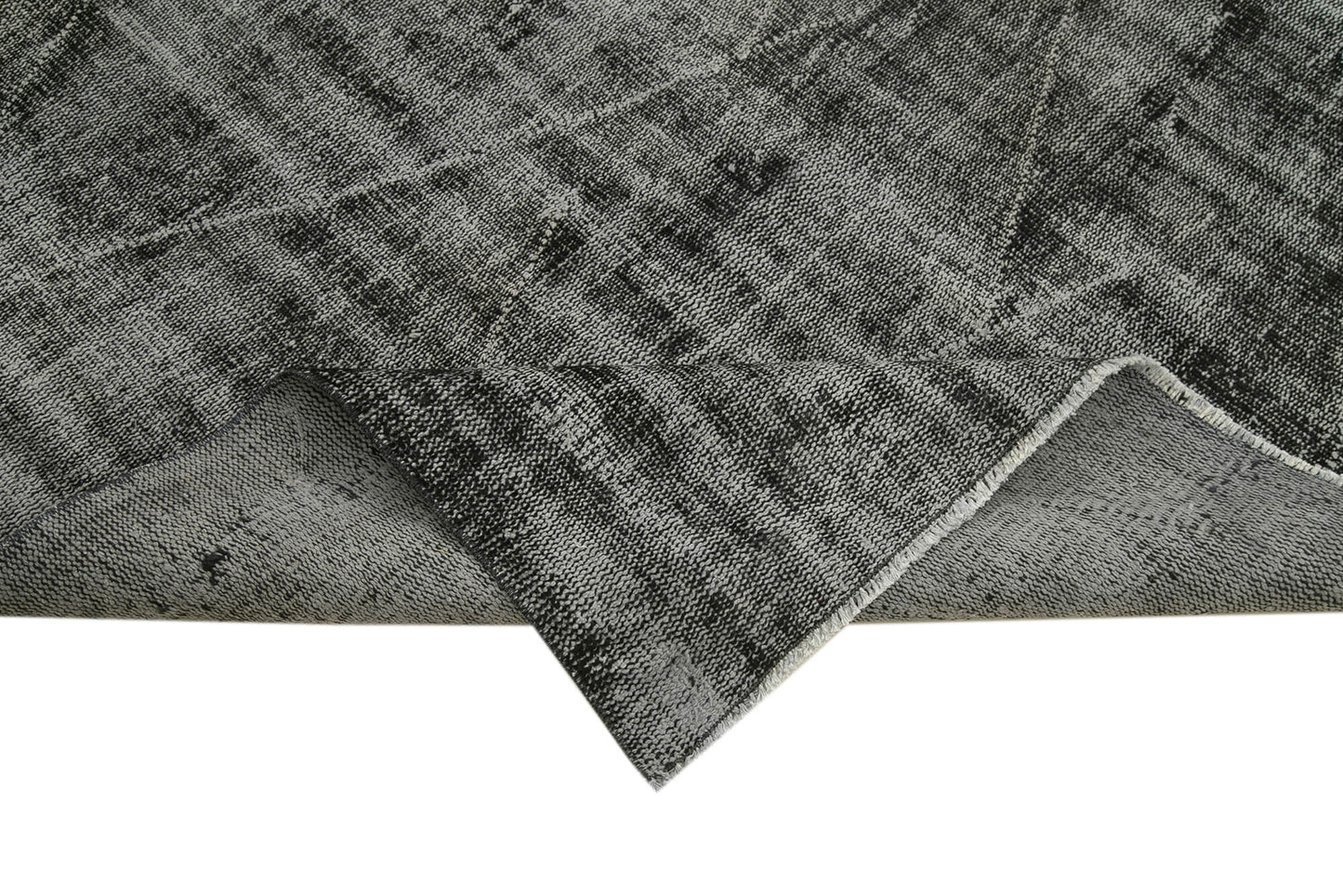 5x9 Black Overdyed Rug - 39427