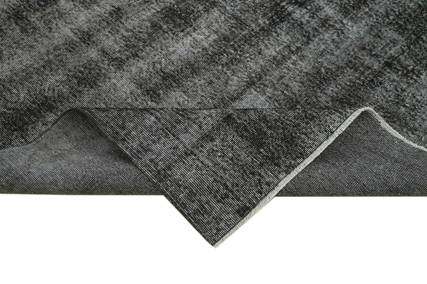 7x10 Black Overdyed Rug - 39440