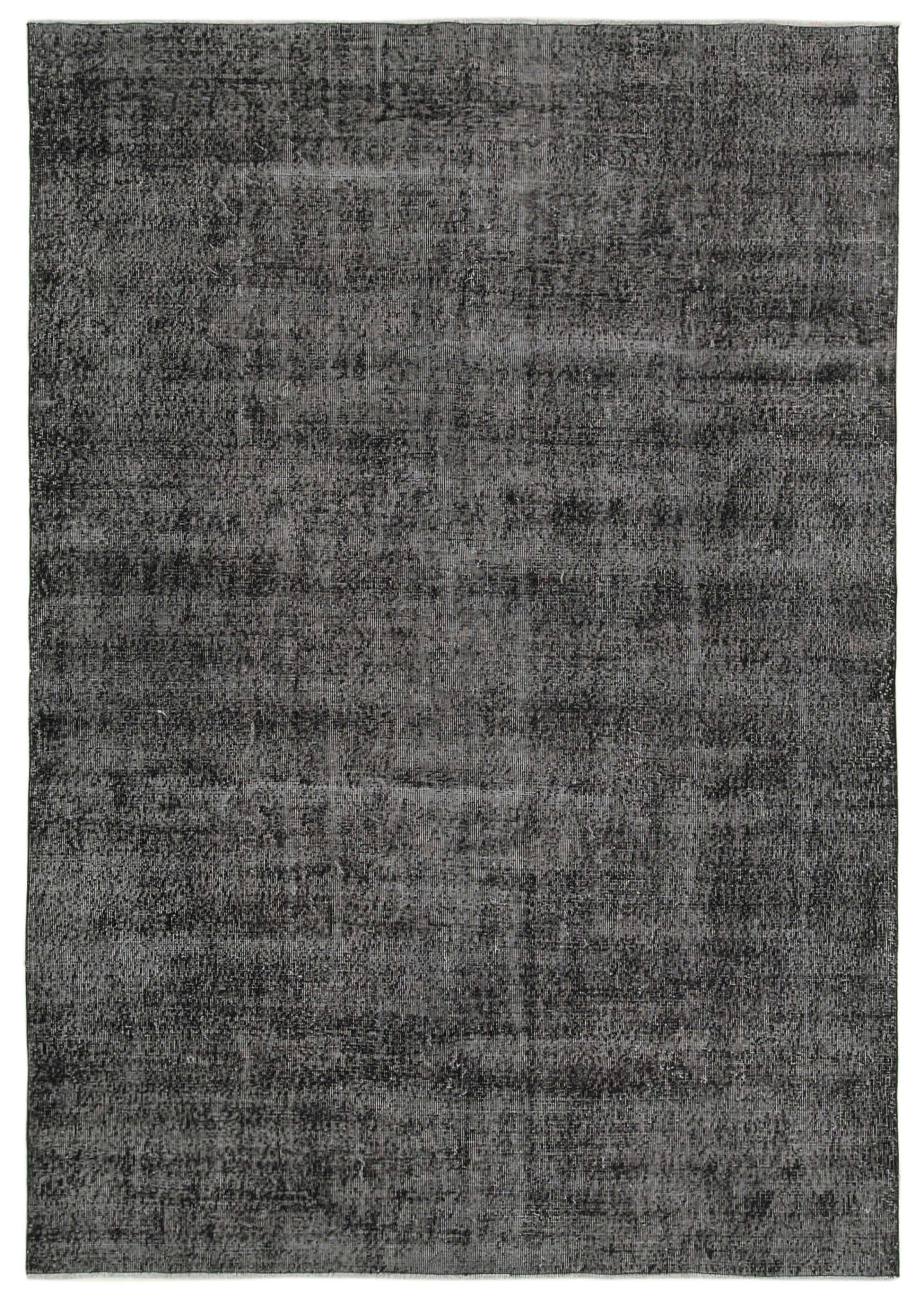 7x10 Black Overdyed Rug - 39443