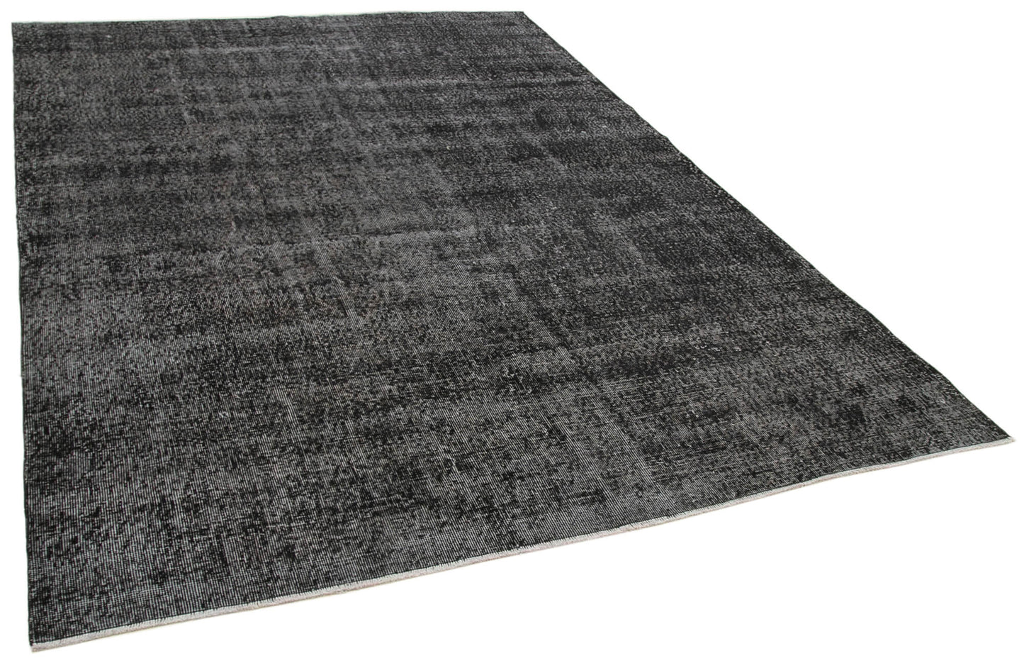 7x10 Black Overdyed Rug - 39443