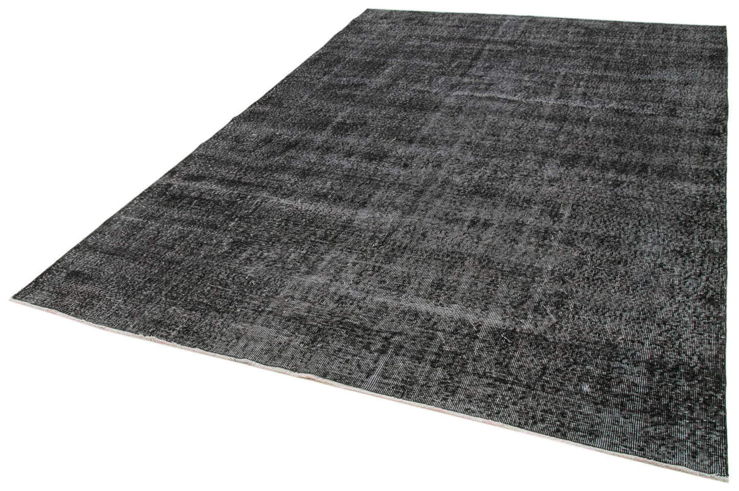 7x10 Black Overdyed Rug - 39443