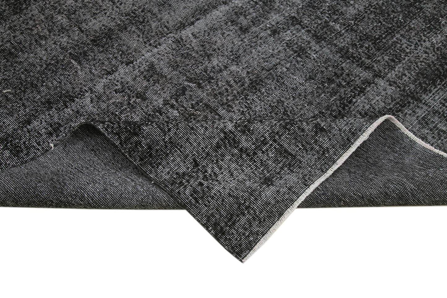 7x10 Black Overdyed Rug - 39443