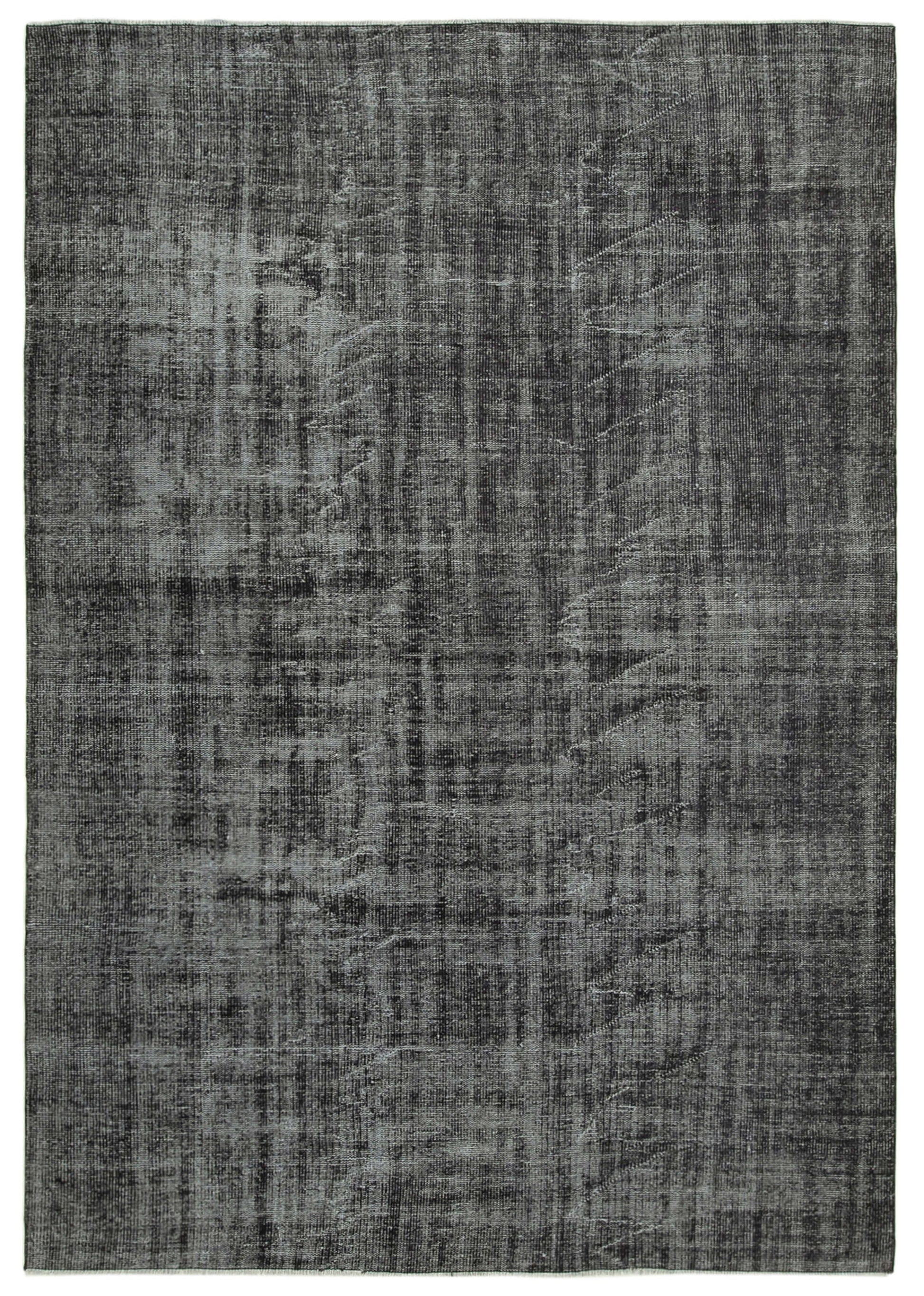 7x10 Black Overdyed Rug - 39446