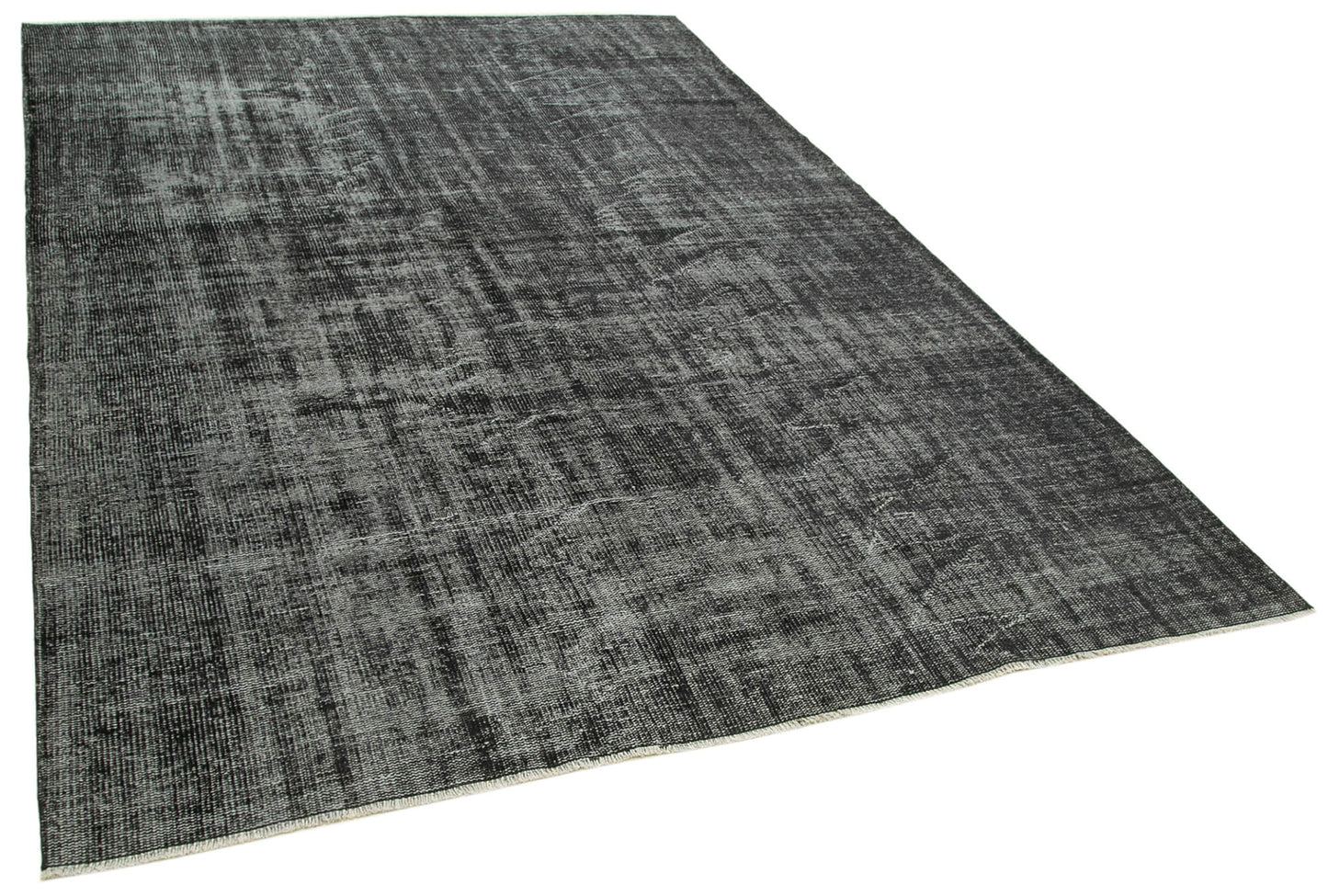 7x10 Black Overdyed Rug - 39446