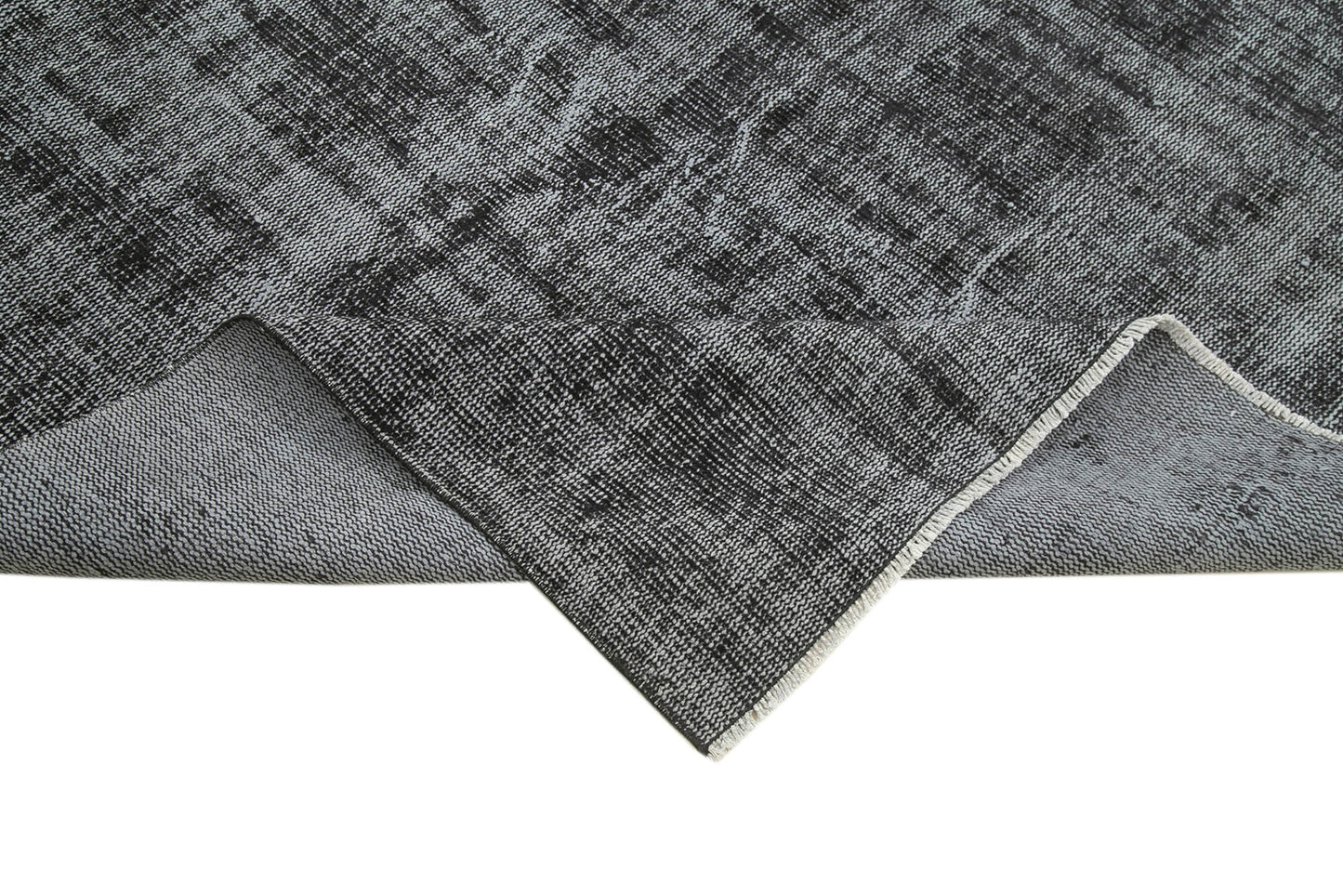 7x10 Black Overdyed Rug - 39446