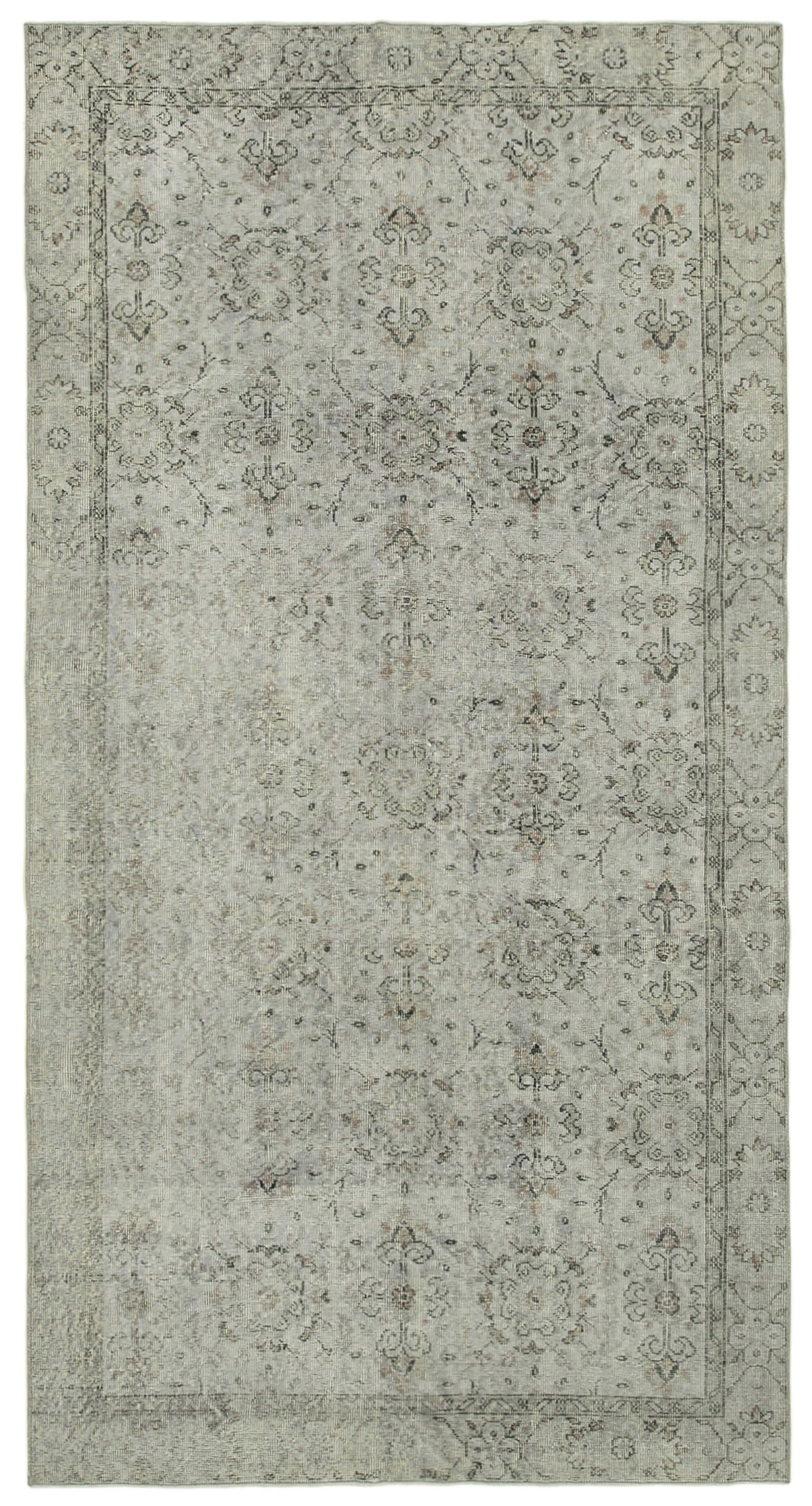 5x10 Grey Overdyed Rug - 39447